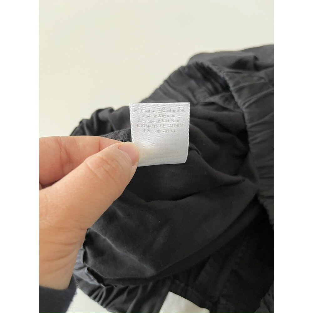 NWOT Everlane Easy Shorts 6 Black Elastic Waist Pull On Pockets Organic Cotton - Picture 8 of 11